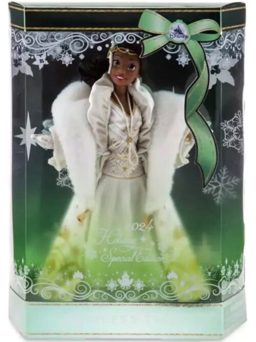 Tiana La Princesa y el sapo Muñeca 28cm Navidad Holiday 2023 Ed Especial Disney