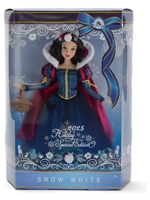 Blanca Nieves Muñeca 28cm Navidad Holiday 2025 Ed Especial Disney Store