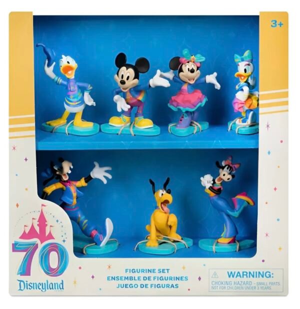 Mickey Mouse Play Set Mini Figuras Disneyland 70 Aniversario Disney