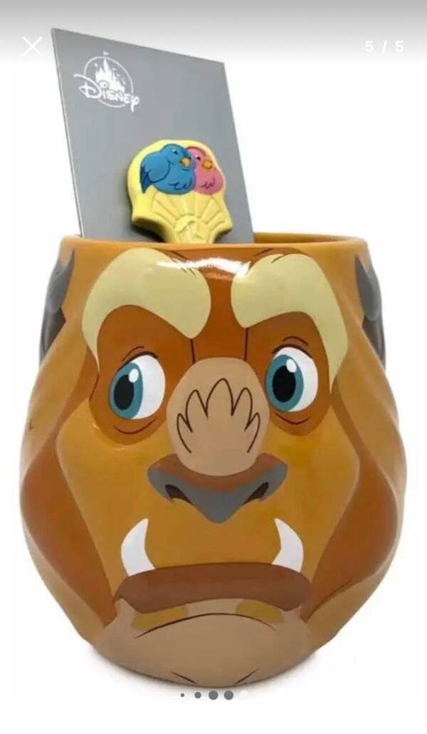 Bestia De Bella Y Bestia Taza Mug Con Cuchara Disney Store