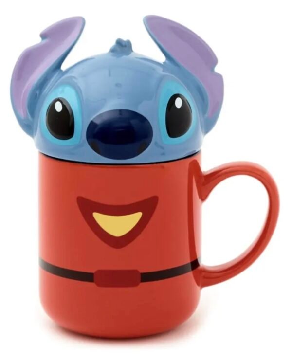 Taza Stitch Astronauta Con Tapa 500 Ml Disney Europa