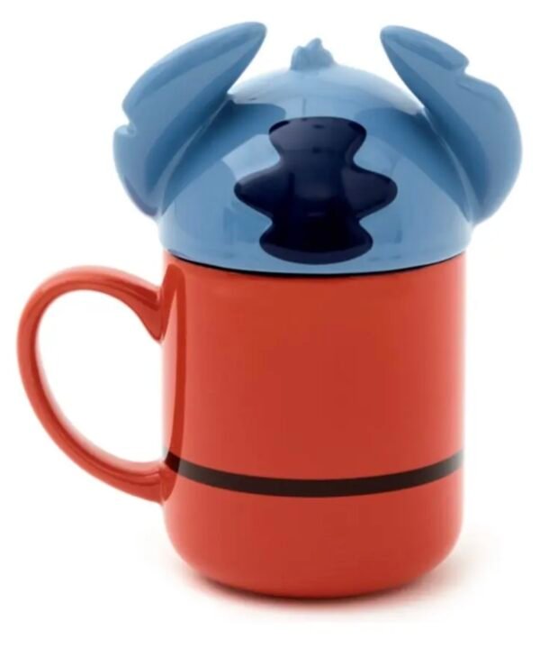 Taza Stitch Astronauta Con Tapa 500 Ml Disney Europa