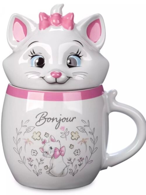 IMG_0235 Taza Gata Marie Con tapa Los Aristogatos Disney Parks