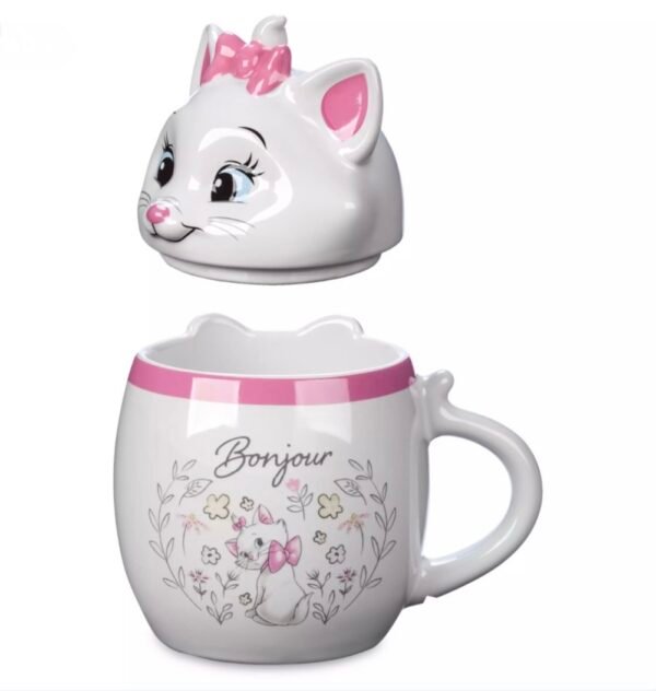 Taza Gata Marie Con tapa Los Aristogatos Disney Parks