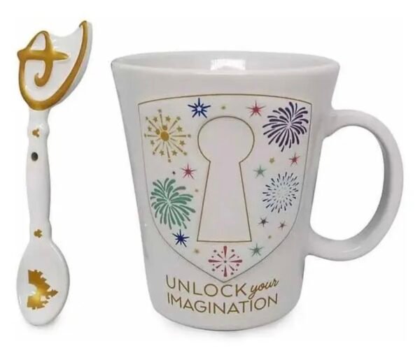 Taza Mug Imagination Mickey Con Cuchara Disney Store