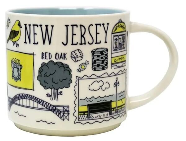 Taza Starbucks Mug New Jersey De 414 Ml Coleccion USA