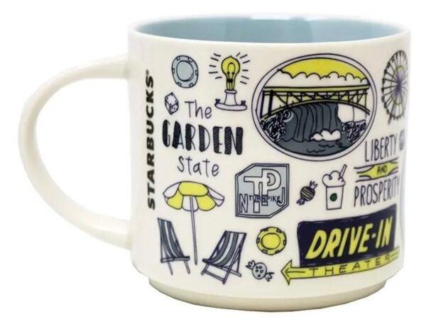 Taza Starbucks Mug New Jersey De 414 Ml Coleccion USA