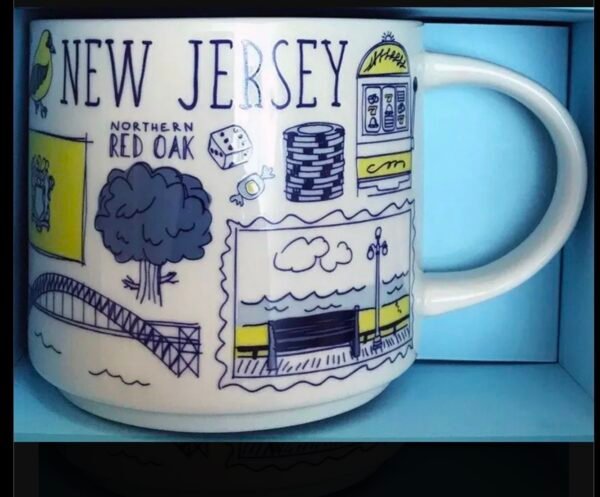 Taza Starbucks Mug New Jersey De 414 Ml Coleccion USA