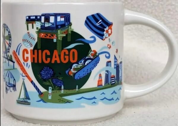 Starbucks Chicago Taza Mug 414 Ml Discovery Series