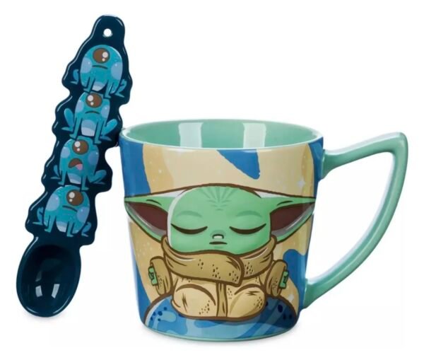 Taza Mug Grogu Con Cuchara 420 Ml Mandalorian Disney Store