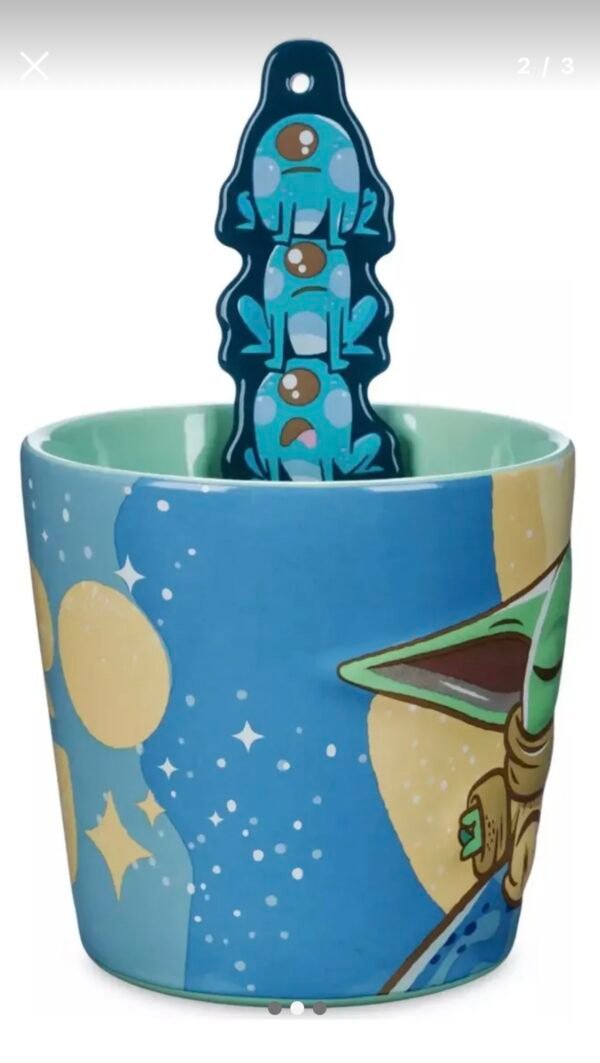 Taza Mug Grogu Con Cuchara 420 Ml Mandalorian Disney Store