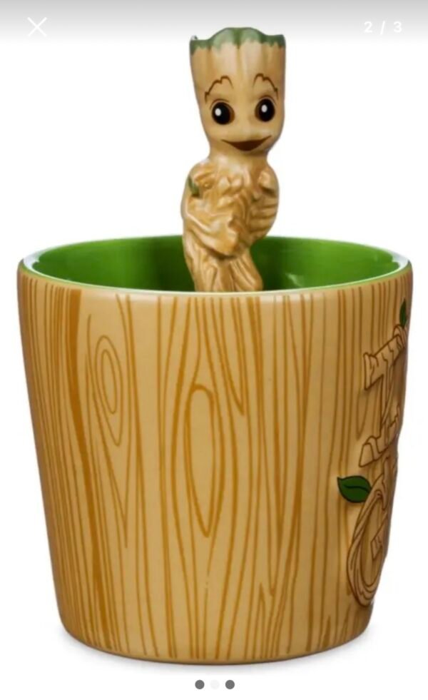 Taza Groot Con Cuchara 425ml Guardianes Disney Store