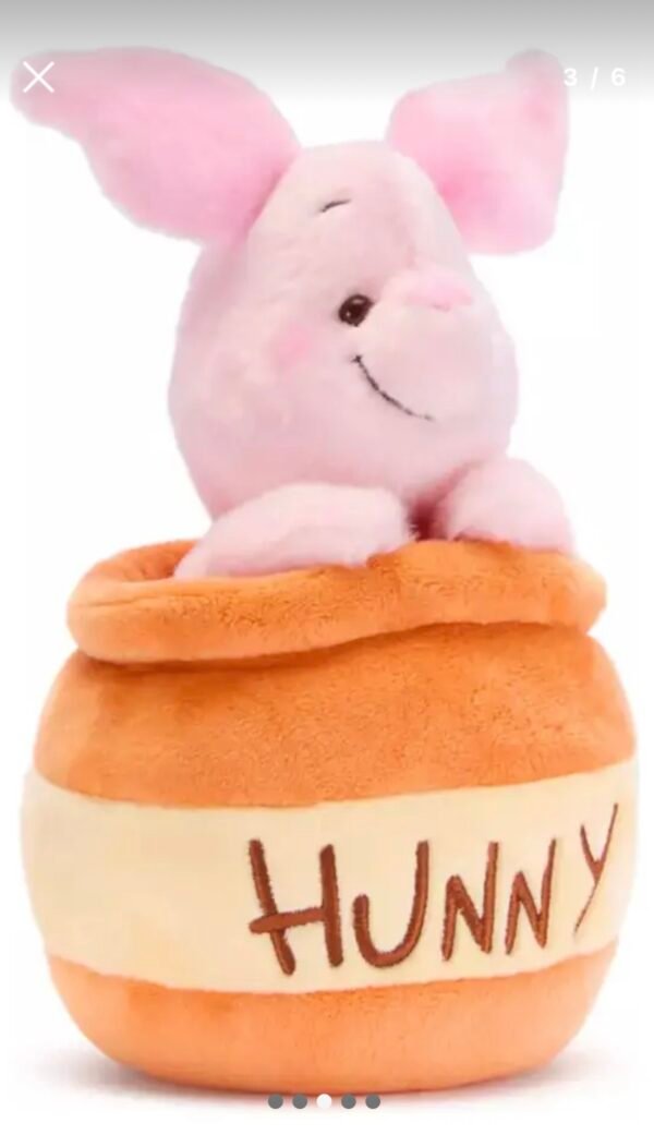 Piglet Peluche 18cm Tarro De Miel Disney Store Japón
