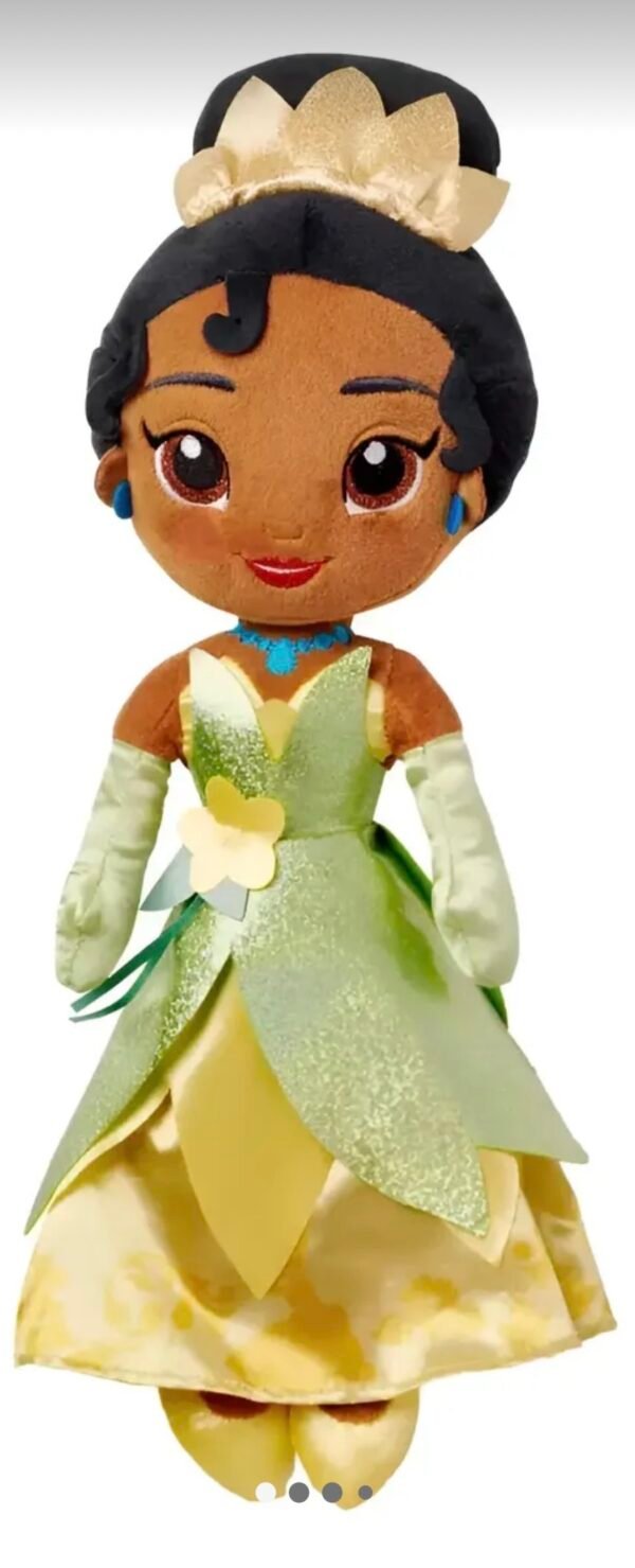 Tiana Princesa Y El Sapo Muñeca Peluche 37cm Disney Store
