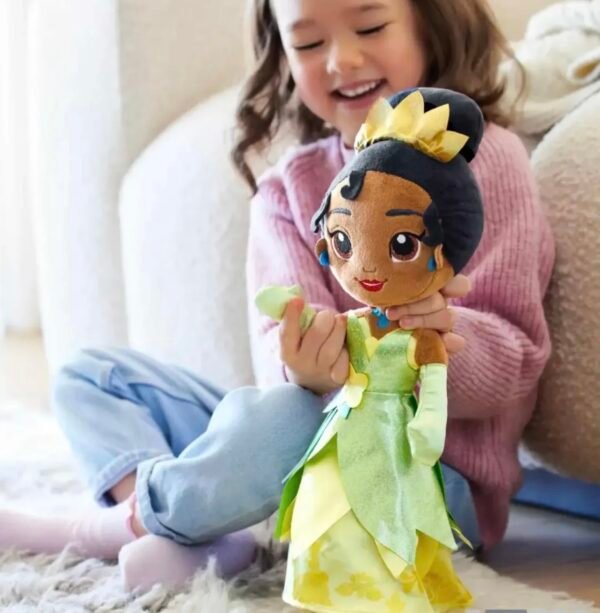 Tiana Princesa Y El Sapo Muñeca Peluche 37cm Disney Store