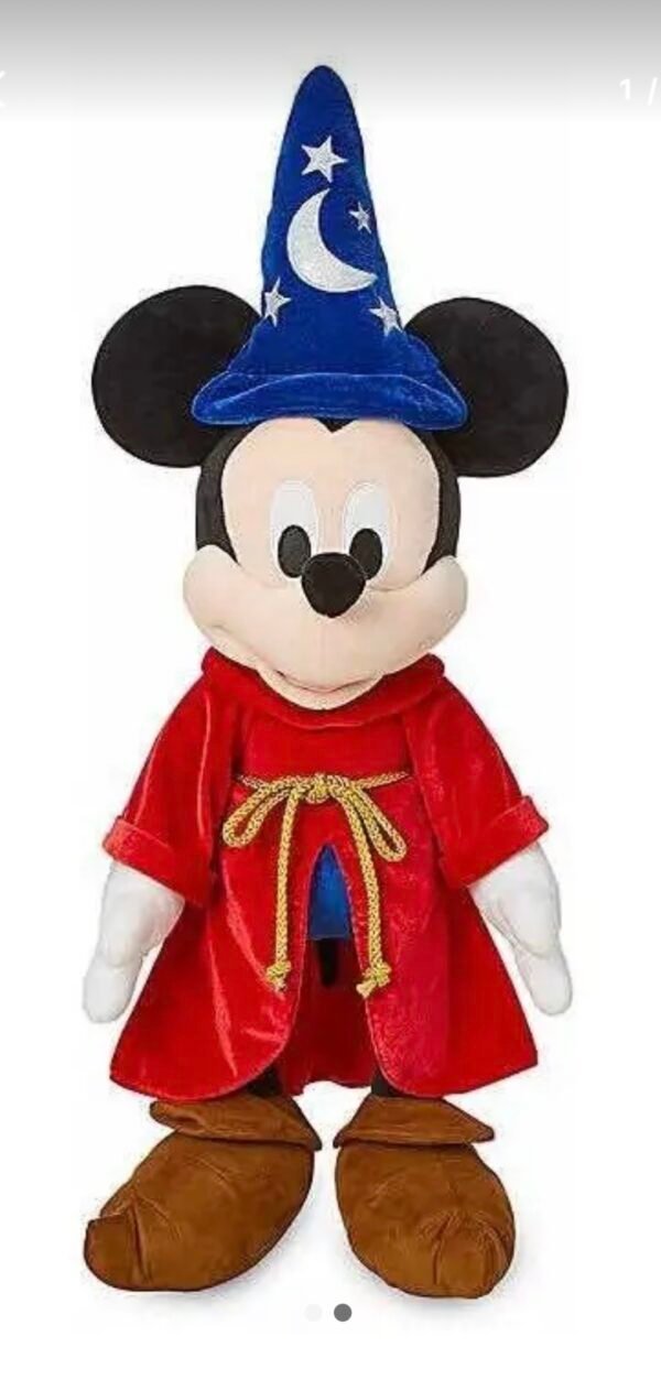 Mickey Mouse Peluche Hechicero Mago 69cm Grande Disney Store