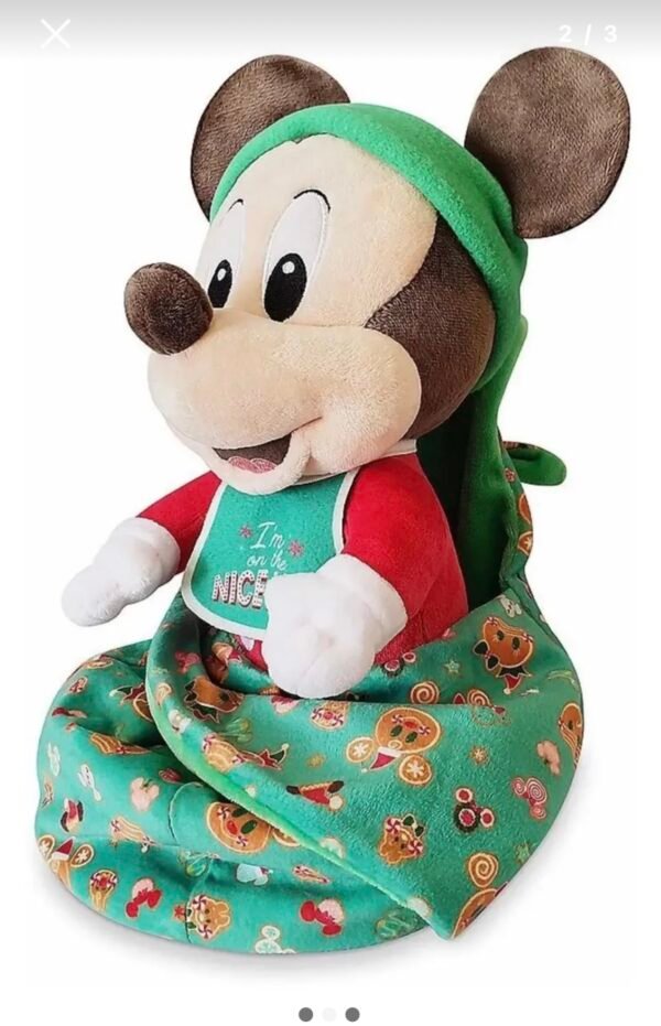 Peluche Mickey Mouse Bebé Navideño 25cm Ed Ltd Disney Store
