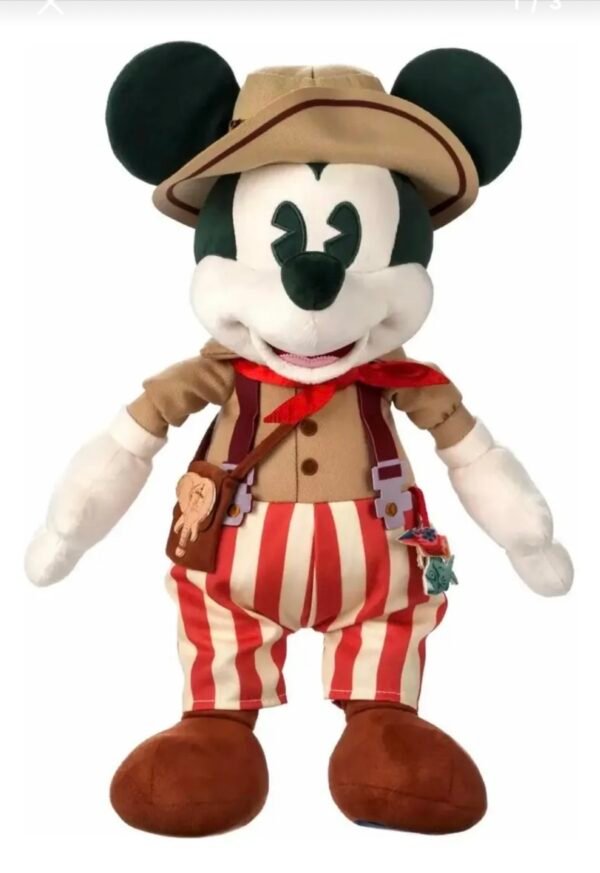 Mickey Mouse Jungle Cruise Peluche 43cm - 50 Aniv Disney Store 11/12