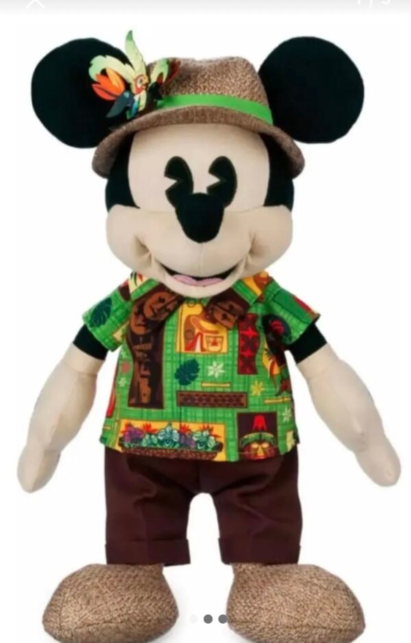 Mickey Mouse Peluche 40cm 50 aniv  Enchanted Tiki Room Disney Store 5/12