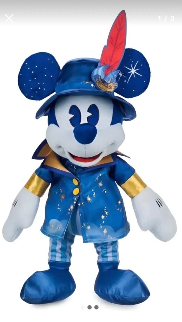 Mickey Mouse Peluche Peter Pan 40cm - 50 Aniversario Disney Store 6/12