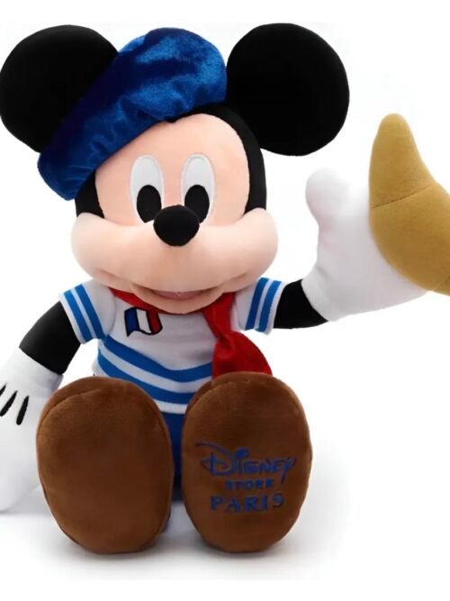 Mickey Mouse Peluche Con Croissant Paris 38cm Disney Paris