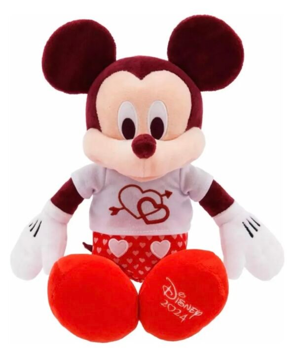 Mickey Mouse Peluche 28cm San Valentin 2024 Disney Store