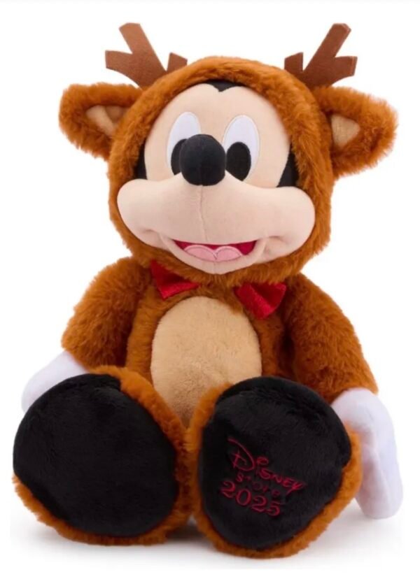Mickey Mouse Reno Peluche 34cm Navideño Disney Europa