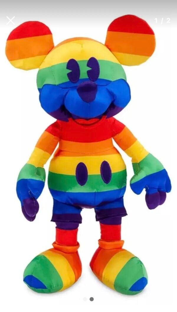 Mickey Mouse Rainbow Peluche 49cm  Mod 2020 Disney Store