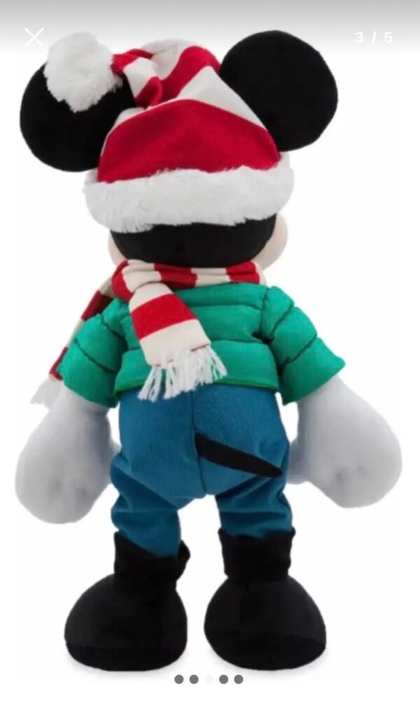 Mickey Mouse Peluche Navideño 2021 De 36cm Disney Store