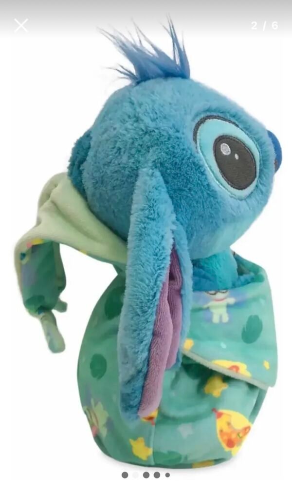 Stitch Bebé Con Colcha Peluche 26cm Disney Parks