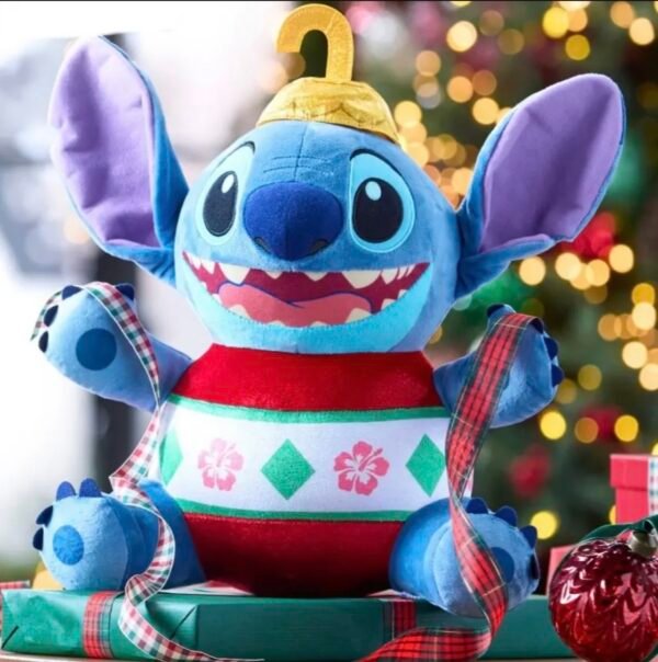 Stitch Peluche Ornamento Navideño 35cm Mediano Disney Europa