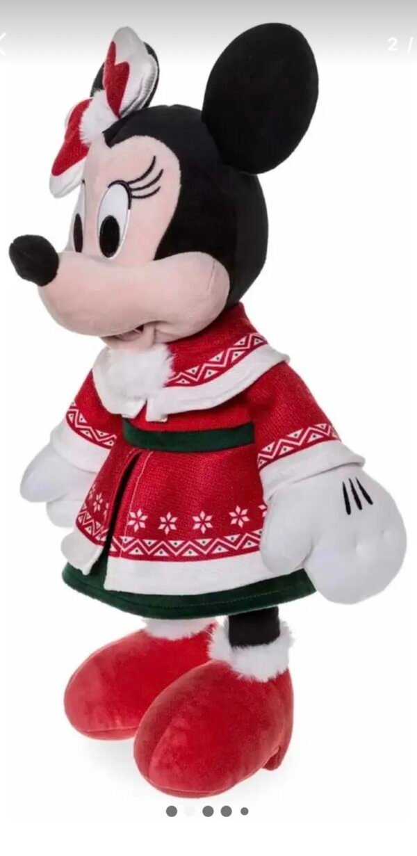 Minnie Mouse Peluche Navideño 2022 De 41cm Disney Store