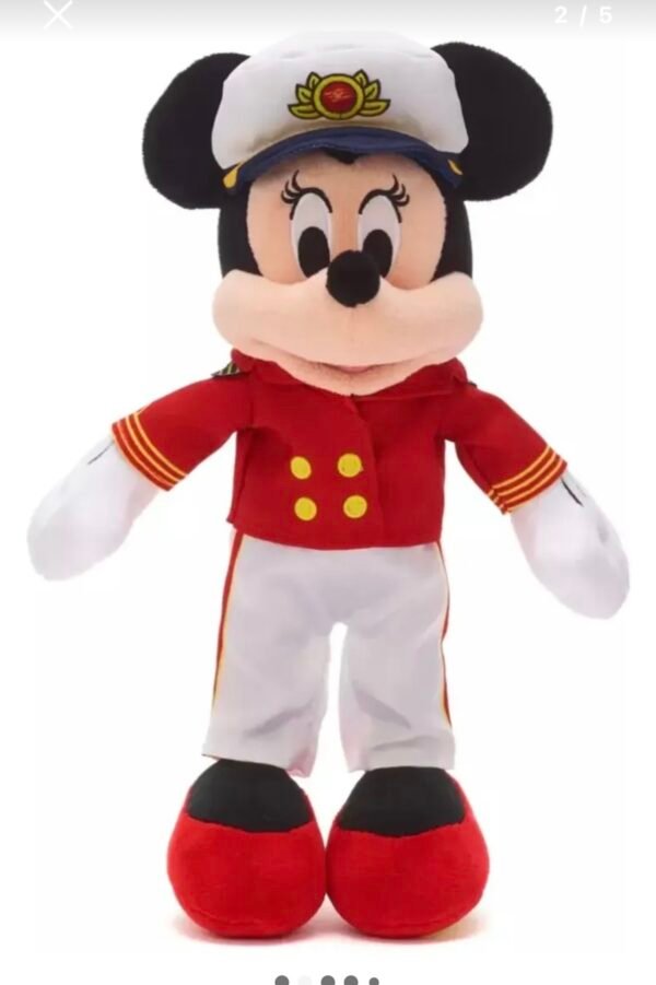 Minnie Mouse Peluche 36cm Capitana Disney Cruise Line