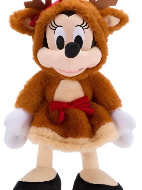 Minnie Mouse Reno Peluche 34cm Navideño Disney Europa