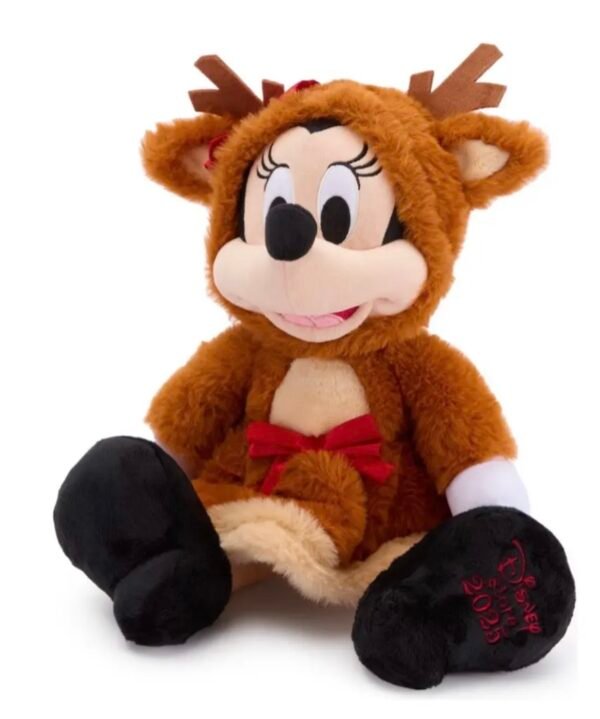 Minnie Mouse Reno Peluche 34cm Navideño Disney Europa
