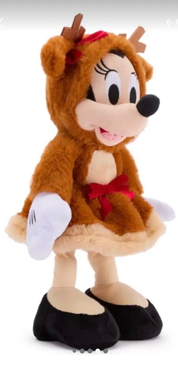 Minnie Mouse Reno Peluche 34cm Navideño Disney Europa