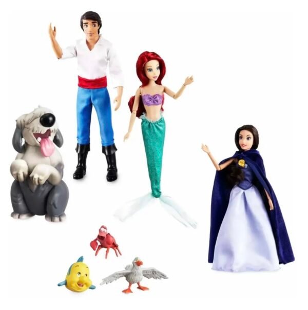 Ariel La Sirenita Set deluxe con Eric Ursula y Vanesa Disney Store