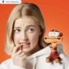 Ansiedad Intensamente Peluche magnético de hombro Disney Store Europa