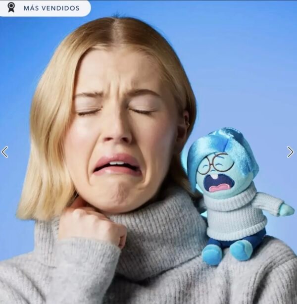 Tristeza Intensamente Peluche magnético de hombro Disney Store Europa