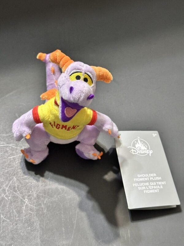 Figment Dragoncito EPCOT Peluche Magnético de Hombro Disney Parks