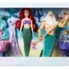 Ariel La Sirenita Tritón Y Ursula Set Deluxe Disney Store