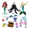 Ariel La Sirenita Tritón Y Ursula Set Deluxe Disney Store
