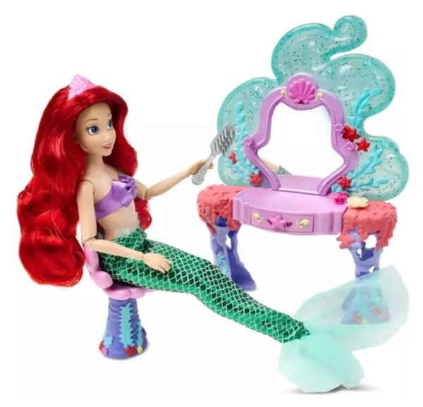 Ariel La Sirenita Tritón Y Ursula Set Deluxe Disney Store