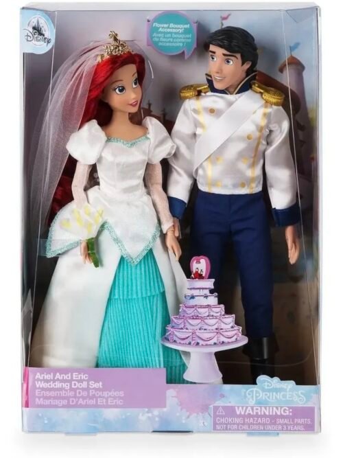 Ariel y Eric Pareja de Muñecos Novios traje matrimonio Disney Store