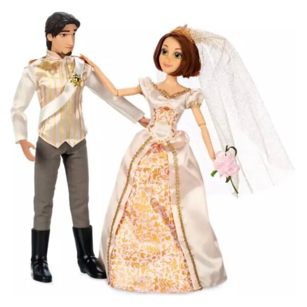 Rapunzel y Eugene Flyn Rider Pareja de Muñecos Novios  Disney Store