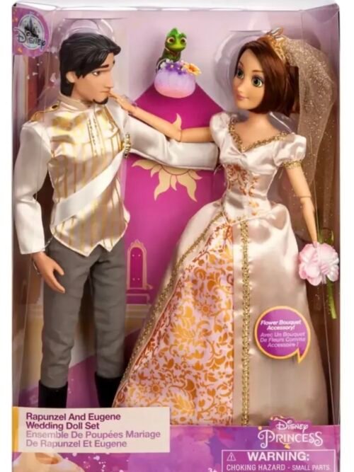 Rapunzel y Eugene Flyn Rider Pareja de Muñecos Novios  Disney Store