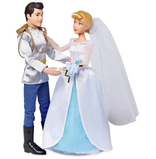 Cenicienta y Príncipe Charming  Encantador Pareja de Muñecos Novios  Disney Store