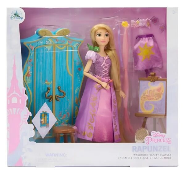 Rapunzel  Tangled Enredados Play Set Muñeca Y Ropero Disney Store