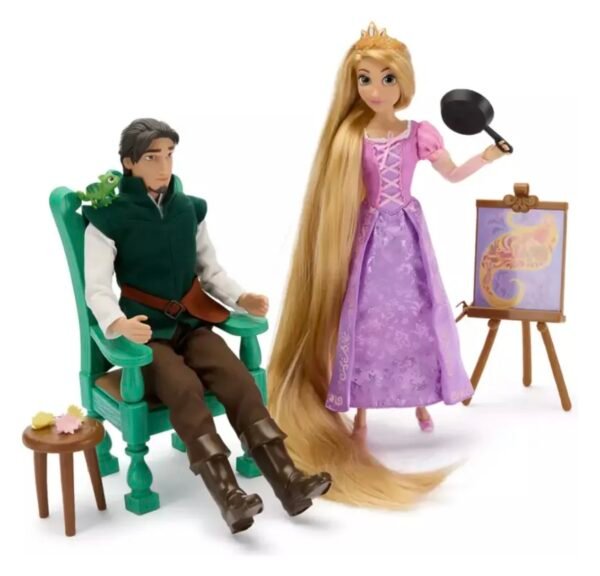 Rapunzel Enredados y Flyn Rider Set De Regalo Muñecos Disney Store