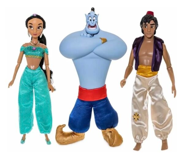 Jasmine Aladino Genio Set de Regalo Muñecos y accesorios Disney Store
